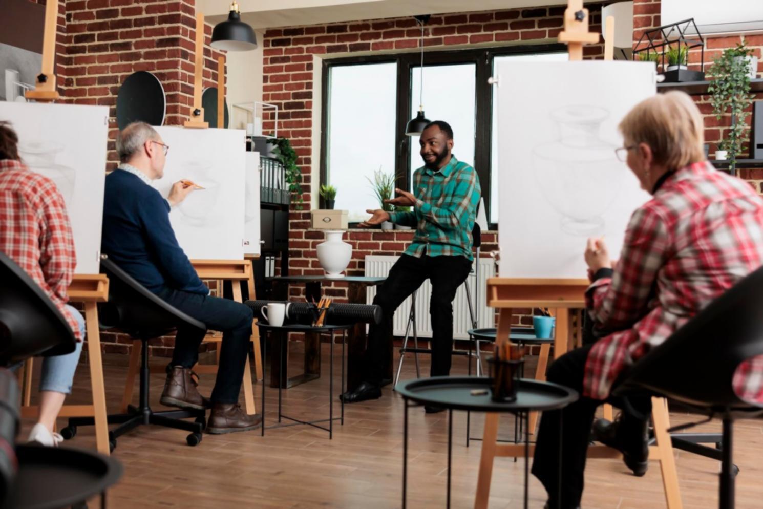 Financial planning materials and calculator on desk